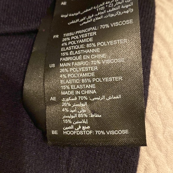 Sandro Paris navy pants / stretchy leggings with Stirrups . Size 1. New.… - Picture 6 of 12